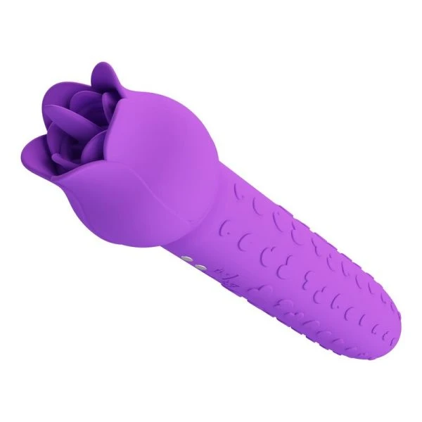 Pretty Love Dannell wiederaufladbarer Oralstimulator und Auflegevibrator lila