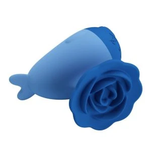 Pretty Love Dolphin Mini USB-Vibrator aus Silikon, blau