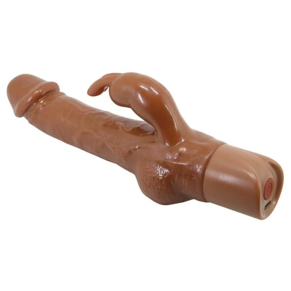 Pretty Love Ellison Realistischer Hasenvibrator 22,6 cm braun