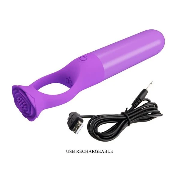 Pretty Love Giana wiederaufladbarer Mini-Vibrator aus Silikon lila