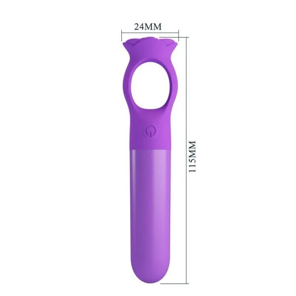 Pretty Love Giana wiederaufladbarer Mini-Vibrator aus Silikon lila