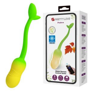 Pretty Love App-gesteuertes Vibrationsei mit 12 Funktionen, grün-gelb Pretty Love App-gesteuertes Vibrationsei mit 12 Funktionen, grün-gelb – Bild 1