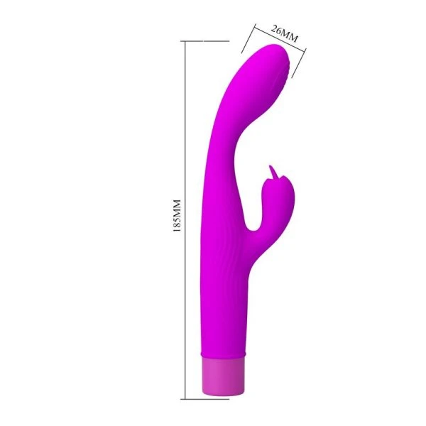 Pretty Love Jene Dual Stimulation Vibrator für G-Punkt und Klitoris, lila
