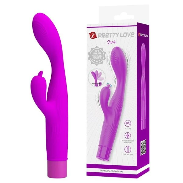 Pretty Love Jene Dual Stimulation Vibrator für G-Punkt und Klitoris, lila