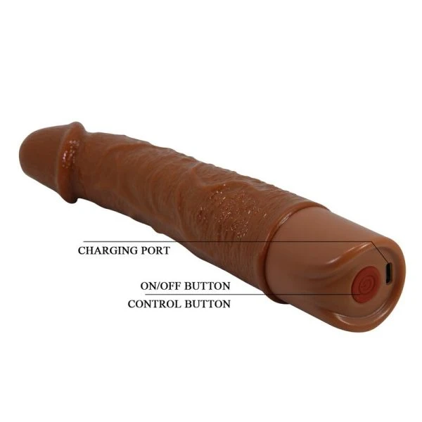 Pretty Love Leonardo Realistische Vibrator met 10 Standen, Bruin