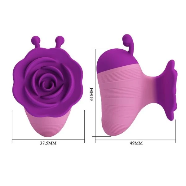 Pretty Love Little Bee Auflegevibrator mit 7 Modi, lila-rosa