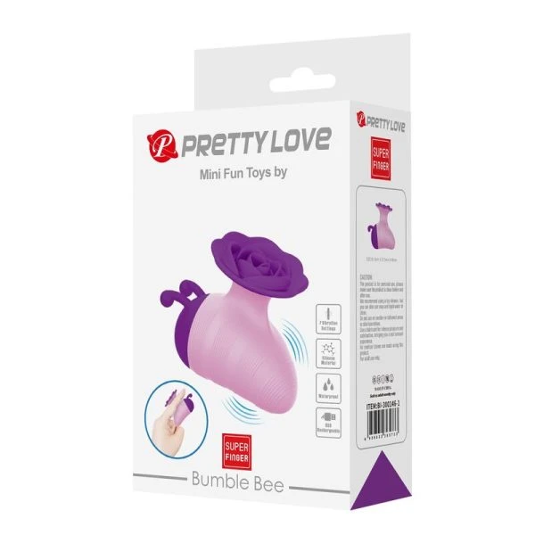 Pretty Love Little Bee Auflegevibrator mit 7 Modi, lila-rosa