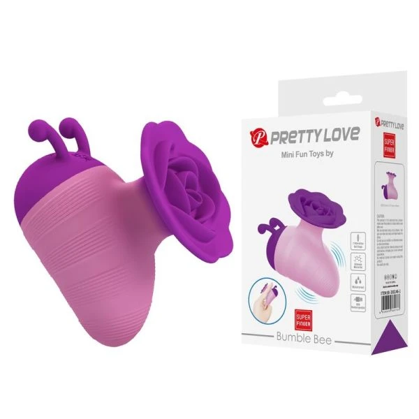 Pretty Love Little Bee Auflegevibrator mit 7 Modi, lila-rosa