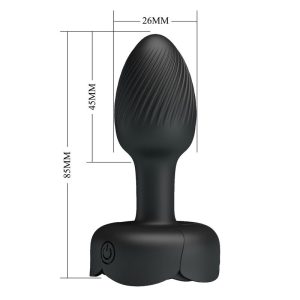 Pretty Love Vibrations-Analplug mit 10 Modi, wiederaufladbar, Schwarz Pretty Love Vibrations-Analplug mit 10 Modi, wiederaufladbar, Schwarz – Bild 5