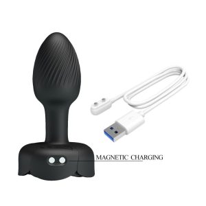 Pretty Love Vibrations-Analplug mit 10 Modi, wiederaufladbar, Schwarz Pretty Love Vibrations-Analplug mit 10 Modi, wiederaufladbar, Schwarz – Bild 6