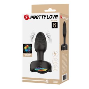Pretty Love Vibrations-Analplug mit 10 Modi, wiederaufladbar, Schwarz Pretty Love Vibrations-Analplug mit 10 Modi, wiederaufladbar, Schwarz – Bild 3