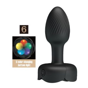 Pretty Love Vibrations-Analplug mit 10 Modi, wiederaufladbar, Schwarz Pretty Love Vibrations-Analplug mit 10 Modi, wiederaufladbar, Schwarz – Bild 2