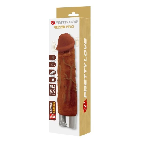 Pretty Love PRO Realistischer Vibrator 23,5 cm braun