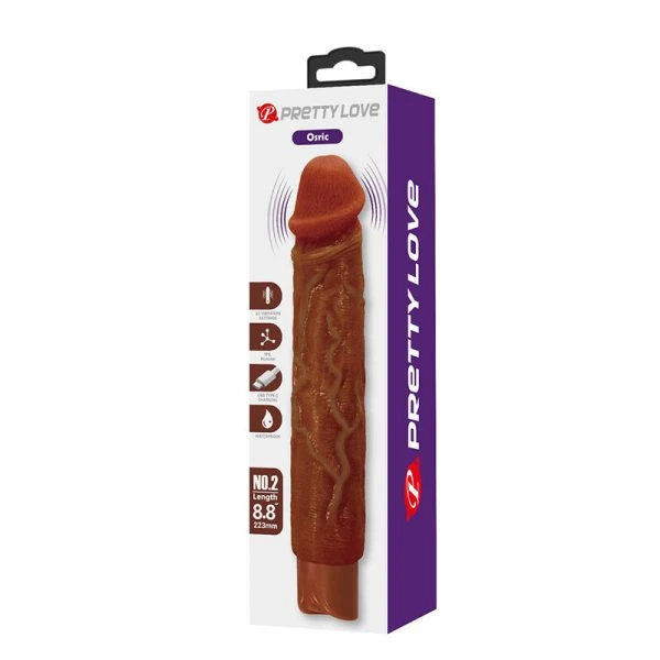 Pretty Love Owen Realistischer Vibrator 22,5 cm braun