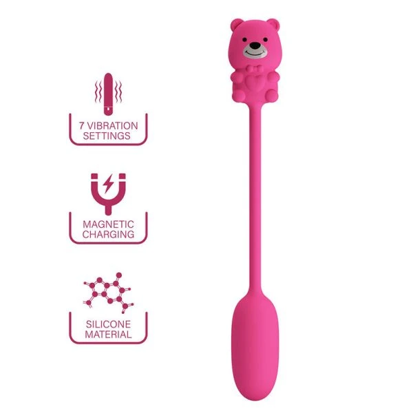 Pretty Love Bullet-Vibrator mit Kabelfernbedienung und 7 Modi Pink