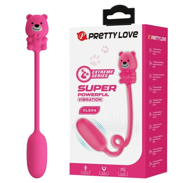 Pretty Love Bullet-Vibrator mit Kabelfernbedienung und 7 Modi Pink