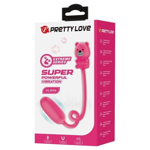 Pretty Love Bullet-Vibrator mit Kabelfernbedienung und 7 Modi Pink