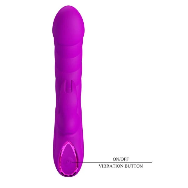 Pretty Love Monica Dual Stimulation Vibrator for G-Spot and Clitoris, Purple