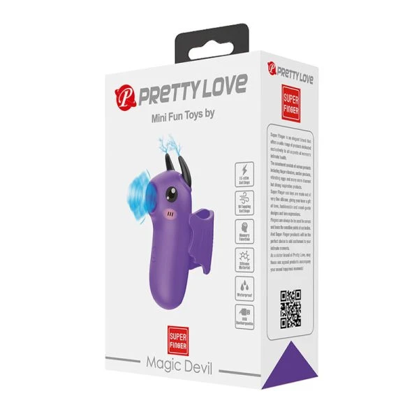 Pretty Love Magic Devil Fingerstimulator wiederaufladbar lila