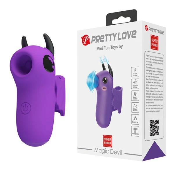 Pretty Love Magic Devil Fingerstimulator wiederaufladbar lila