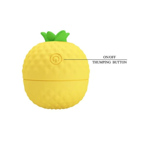 Pretty Love Suction and Thrusting Clitoral Stimulator Yellow