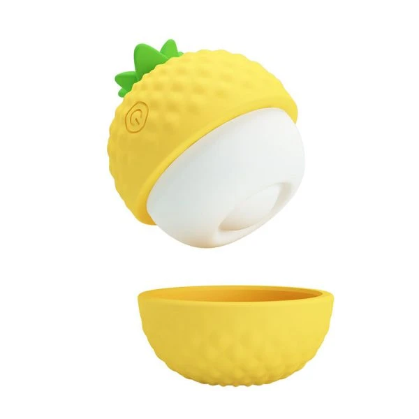 Pretty Love Suction and Thrusting Clitoral Stimulator Yellow