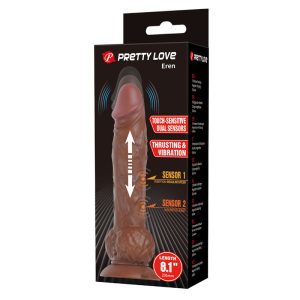 Pretty Love Eren Stoß-Vibrator Dildo 20,5 cm Silikon braun Pretty Love Eren Stoß-Vibrator Dildo 20,5 cm Silikon braun – Bild 9