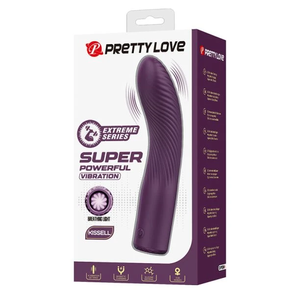 Pretty Love Kissell Vibrator mit 10 Funktionen, Silikon, Lila Pretty Love Kissell Vibrator mit 10 Funktionen, Silikon, Lila