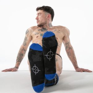 Locker Gear Kniestrümpfe im Militärstil für Herren, schwarz Locker Gear Kniestrümpfe im Militärstil für Herren, schwarz – Bild 3