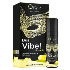 Orgie Dual Vibe Liquid-Vibrator mit Zitronen-Gin-Tonic-Geschmack Orgie Dual Vibe Liquid-Vibrator mit Zitronen-Gin-Tonic-Geschmack – Bild 2
