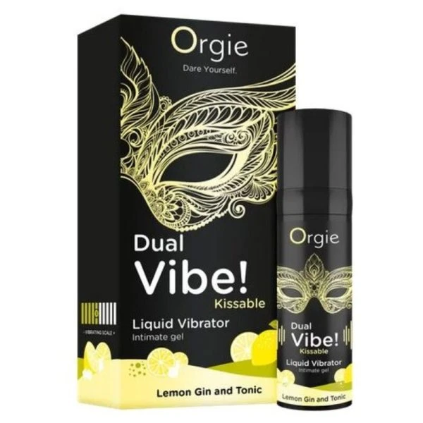 Orgie Dual Vibe Liquid-Vibrator mit Zitronen-Gin-Tonic-Geschmack