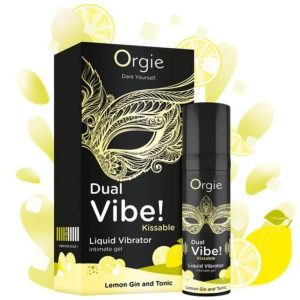 Orgie Dual Vibe Liquid-Vibrator mit Zitronen-Gin-Tonic-Geschmack Orgie Dual Vibe Liquid-Vibrator mit Zitronen-Gin-Tonic-Geschmack – Bild 3