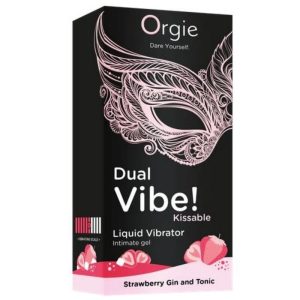 Orgie Dual Vibe! küssbarer Flüssigkeitsvibrator Erdbeer-Gin-Tonic 15 ml Orgie Dual Vibe! küssbarer Flüssigkeitsvibrator Erdbeer-Gin-Tonic 15 ml – Bild 2