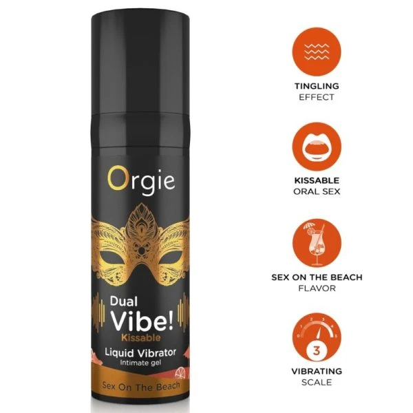 Orgie Doppelvibrator! Sex am Strand küssbarer Flüssigvibrator 15 ml