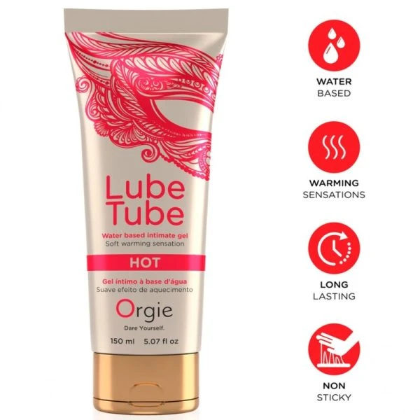 Orgie Gube Tube Heisses Intimgel auf Wasserbasis 150 ml