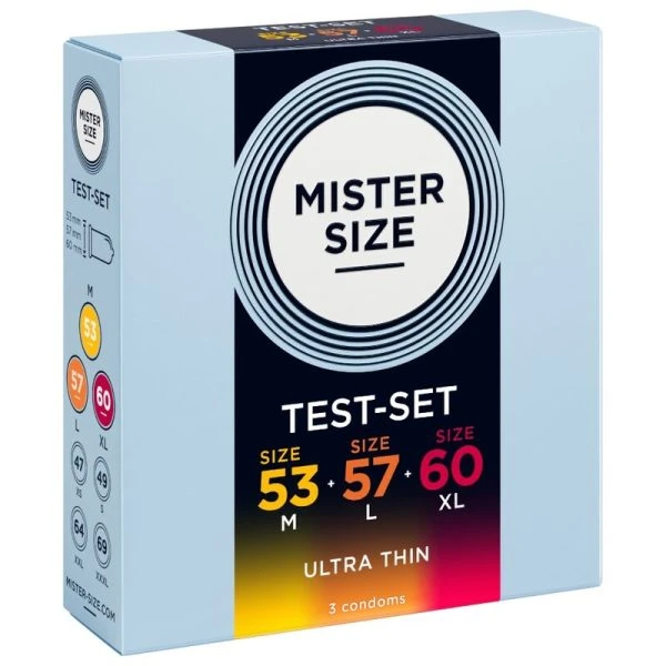 Mister Size Musterpackung Kondome Größen 53-57-60