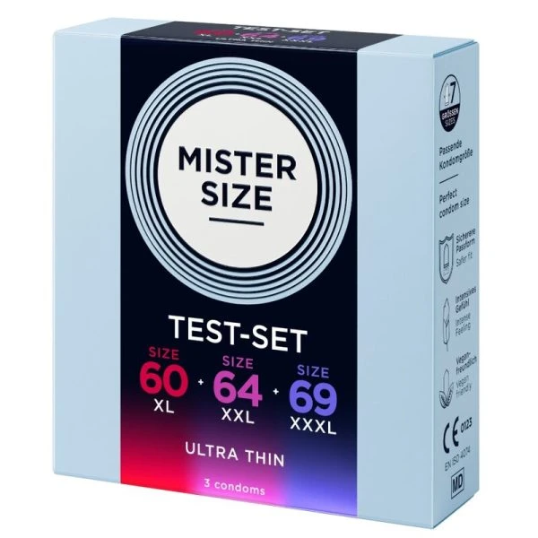 Mister Size Kondom-Musterpackung 3 Stück