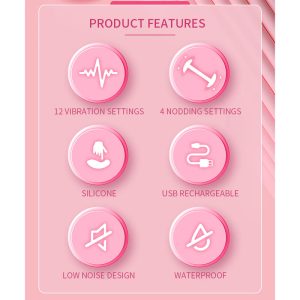 Pretty Love Duden Silikonvibrator mit Schaukelfunktion, Pink Pretty Love Duden Silikonvibrator mit Schaukelfunktion, Pink – Bild 15