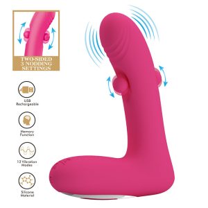 Pretty Love Duden Silikonvibrator mit Schaukelfunktion, Pink Pretty Love Duden Silikonvibrator mit Schaukelfunktion, Pink – Bild 2
