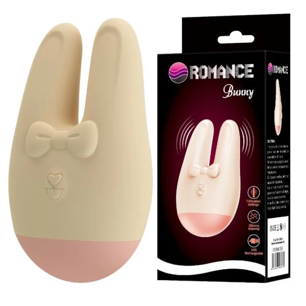 Romance Auflegevibrator Bunny mit 7 Vibrationsmodi