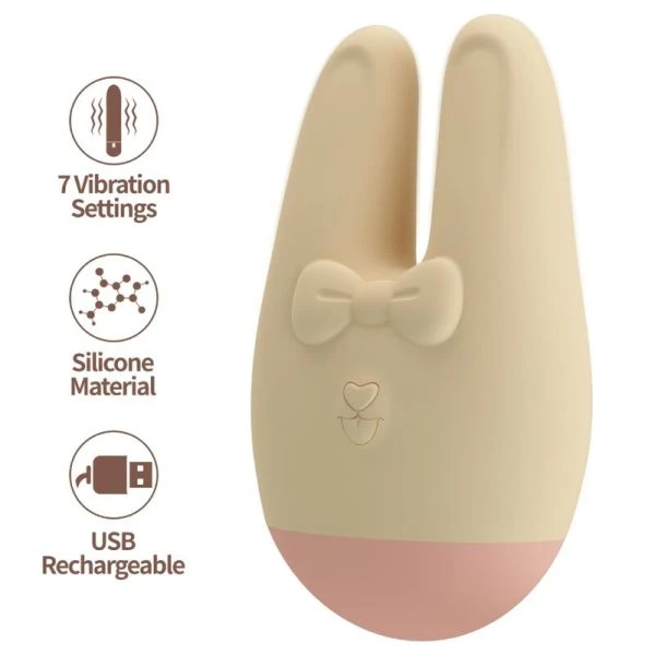 Romance Auflegevibrator Bunny mit 7 Vibrationsmodi