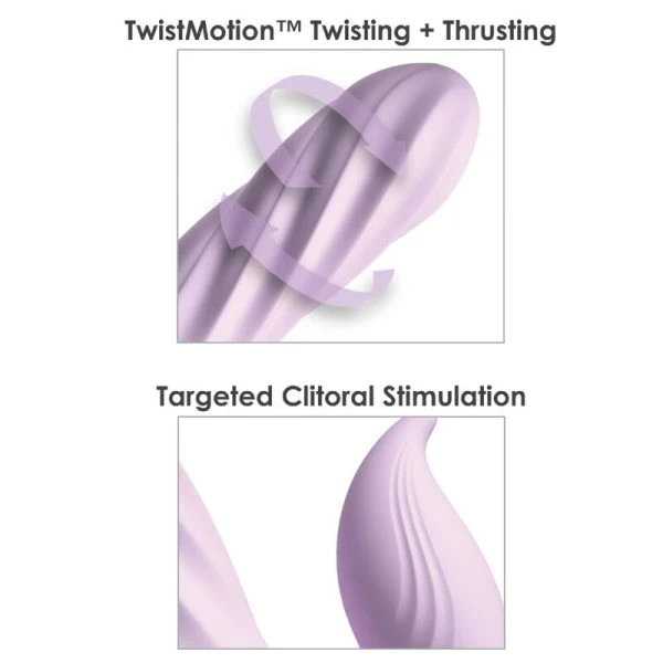 Fantasy for Her Perlenvibrator mit TwistMotion Dreh- und Stoßfunktion Lila