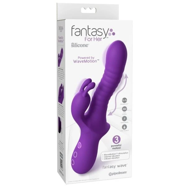 Fantasy for Her Fantasy Wave Wavemotion Vibrator mit Klitorisreizer Lila