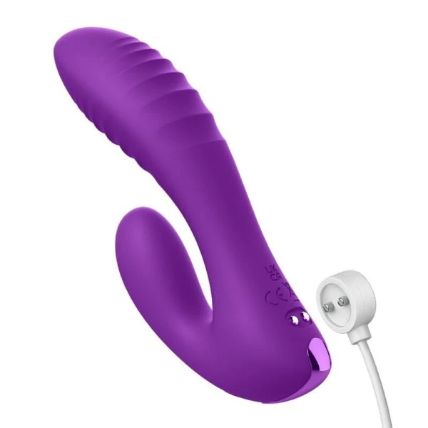 Fantasy for Her Secret Lover Doppelspitzenvibrator G-Punkt Klitoris wiederaufladbar lila