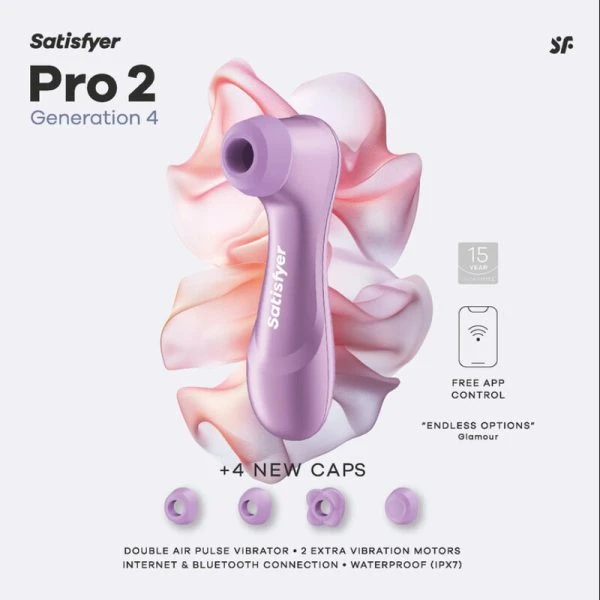 Satisfyer Pro 2 Generation 4 Klitoralstimulator mit Druckwellen Amethyst