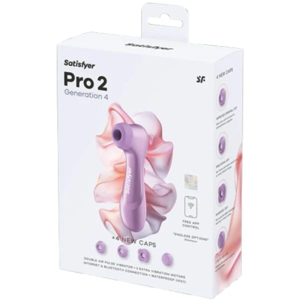 Satisfyer Pro 2 Generation 4 Klitoralstimulator mit Druckwellen Amethyst
