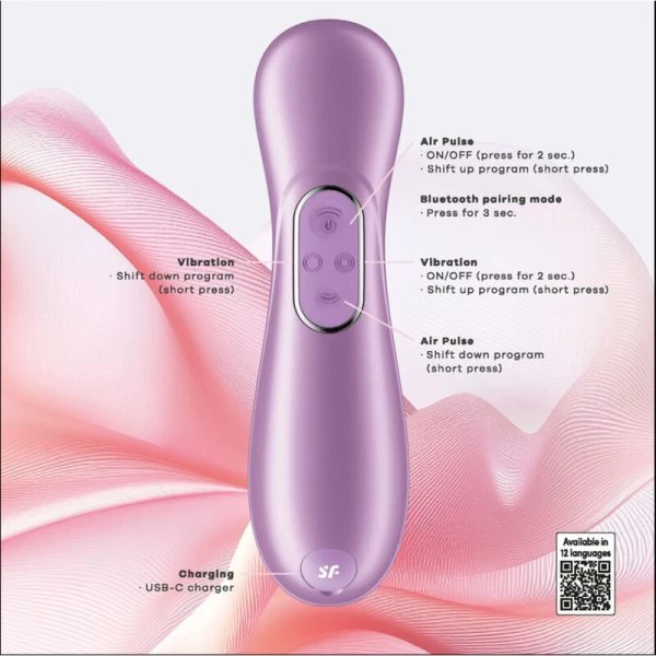 Satisfyer Pro 2 Generation 4 Klitoralstimulator mit Druckwellen Amethyst