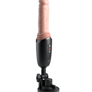 King Cock Stossender Silikon-Dildo mit Heizung und Vibration, 12,7 cm King Cock Stossender Silikon-Dildo mit Heizung und Vibration, 12,7 cm – Bild 3