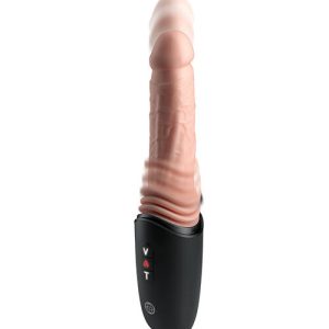 King Cock Stossender Silikon-Dildo mit Heizung und Vibration, 12,7 cm King Cock Stossender Silikon-Dildo mit Heizung und Vibration, 12,7 cm – Bild 6