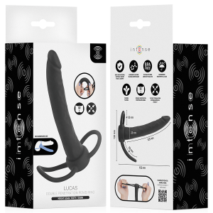 Intense Analdildo mit Penis- und Hodenring aus Silikon, schwarz Intense Analdildo mit Penis- und Hodenring aus Silikon, schwarz – Bild 7